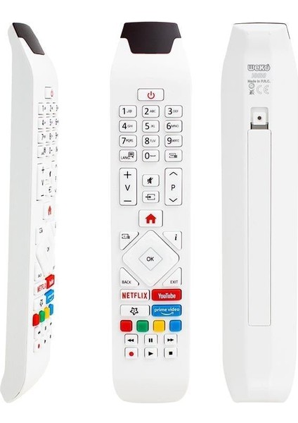 RCA343140P Youtube-Netflix-Prime Video Tuşlu Lcd-Led Tv Kumanda Beyaz