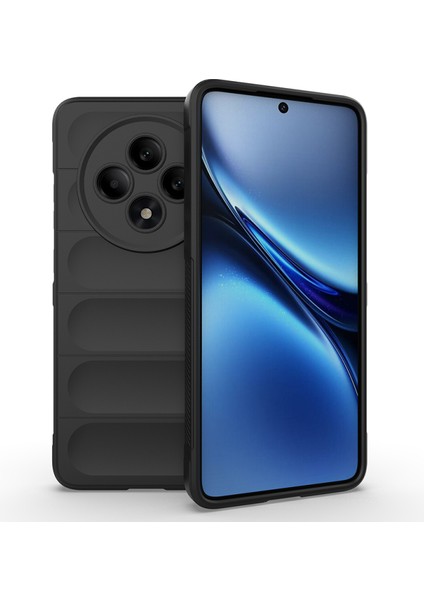 Oppo Reno 11FS Kılıf Içi Kadife Dolgulu Dalga Tutma Haznelli Premium Tpu Silikon Kapak Ryc/etnik