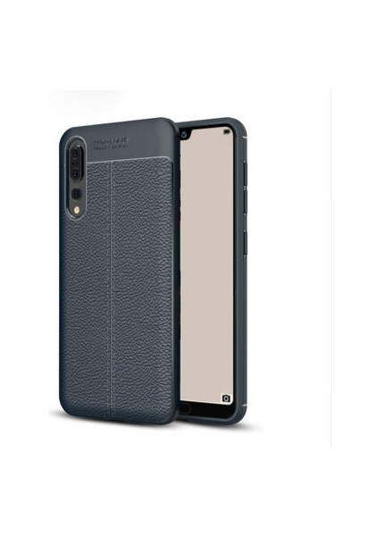 Huawei P20 Pro Kılıf Deri Silikon Yüzeyli Yüksek Kaliteli Silikondan Üretilmiş Premium Silikon Kapak Ryc/niss