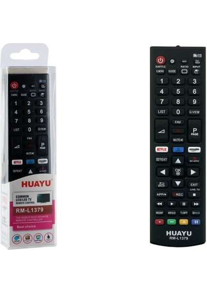 RM-L1379 Lg 3D Netflix - Amazon - Smart Tuşlu Lcd-Led Tv Kumanda
