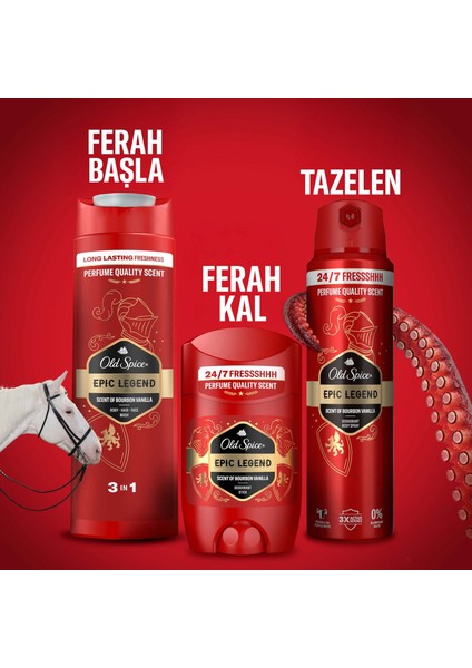 Epic Legend Erkek Sprey Vücut Deodorantı 150 ml