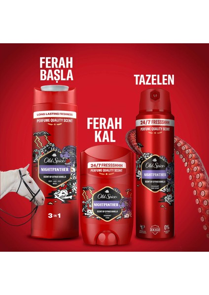 Night Panther Erkek Için Stick Deodorant 50 ml