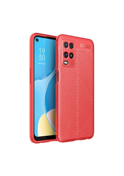 Oppo A54 4g Kılıf Deri Silikon Yüzeyli Yüksek Kaliteli Silikondan Üretilmiş Premium Silikon Kapak Ryc/niss