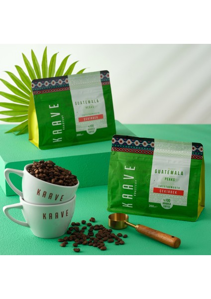 Guatemala Peaks Çekirdek Kahve 250 gr x 4 Paket indirimleri