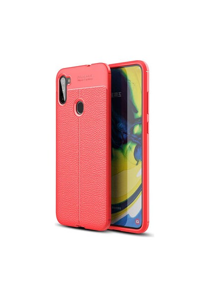 Samsung Galaxy M11 Kılıf Deri Silikon Yüzeyli Yüksek Kaliteli Silikondan Üretilmiş Premium Silikon Kapak Ryc/niss