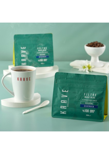 Filtre Mare Blue Çekirdek Kahve 250 gr x 4 Paket indirimleri