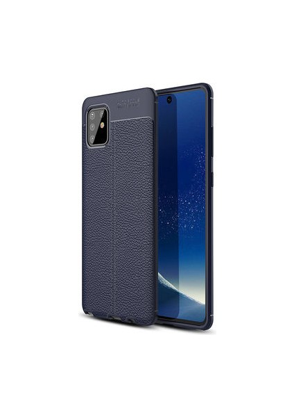 Samsung Galaxy A81 Kılıf Deri Silikon Yüzeyli Yüksek Kaliteli Silikondan Üretilmiş Premium Silikon Kapak Ryc/niss