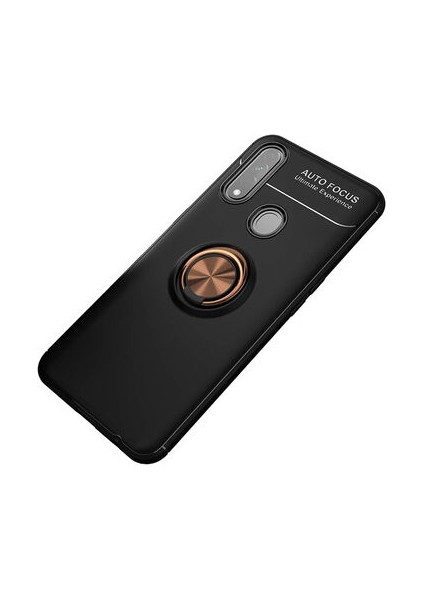 Oppo A31 Kılıf Yüzüğü Stant ve Araç Tutucu Olabilen Şık Esnek Premium Silikon Kapak Ryc/ravel