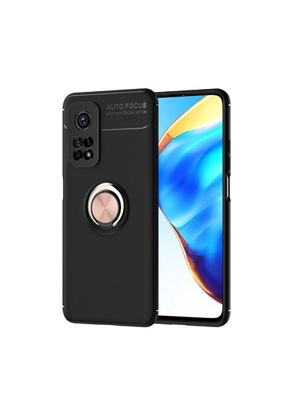 Xiaomi Mi 10T Pro 5g Kılıf Yüzüğü Stant ve Araç Tutucu Olabilen Şık Esnek Premium Silikon Kapak Ryc/ravel
