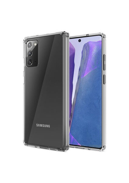 Samsung Galaxy Note 20 Kılıf Köşe Korumalı Şeffaf Sert Premium Silikon Kapak Ryc/nitro