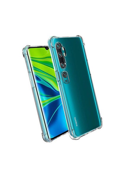 Xiaomi Mi Note 10 Kılıf Köşe Korumalı Şeffaf Sert Premium Silikon Kapak Ryc/nitro