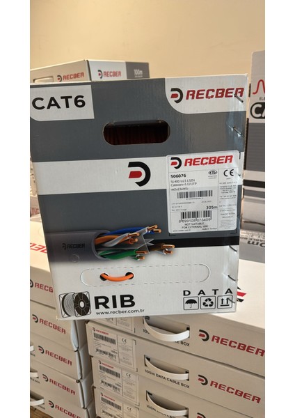 Cat 6 Halogen Free U/utp SL400 23 Awg 305 Metre Turuncu