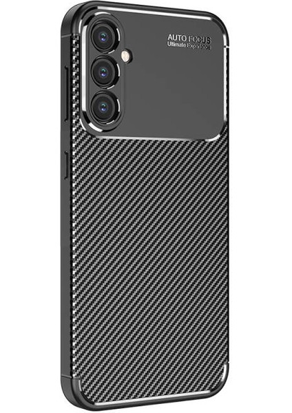 Samsung Galaxy S24 Plus Kılıf Karbon Desenli Esnek Yüksek Kaliteli Meteryalden Üretilmiş Silikon Kapak Ryc/negro