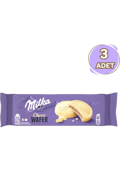 White Choco Wafer Beyaz Çikolatalı Gofret 180 gr - 3 Adet