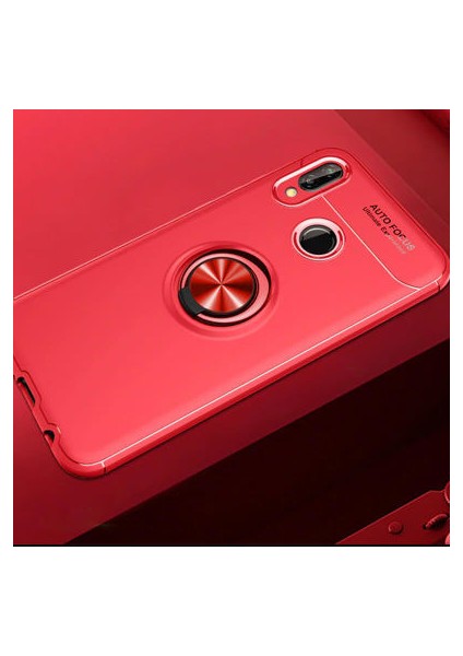 Huawei P Smart 2019 Kılıf Yüzüğü Stant ve Araç Tutucu Olabilen Şık Esnek Premium Silikon Kapak Ryc/ravel