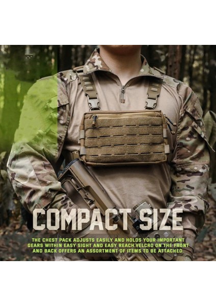 Çok Işlevli Taktik Yelek Göğüs Çantası Oxford Kumaş Açık Hava Avcılık Molle Hayatta Kalma Çantası-Yeşil (Yurt Dışından) fırsatları