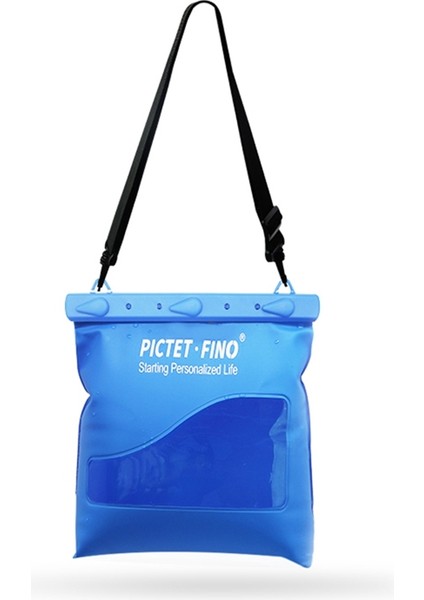 Pıctet.fıno RH54 Ipx8 Su Geçirmez Dokunmatik Ekranlı Açık Hava Seyahat Yüzme Sörf Çantası Telefon Kılıfı Omuz Askılı-Mavi (Yurt Dışından)