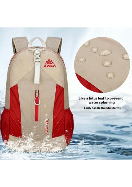 Azela A1342 Hafif Naylon Katlanabilir Sırt Çantası Açık Hava Yürüyüş Tırmanma Seyahat Günlük Sırt Çantası-Kırmızı (Yurt Dışından) indirimleri