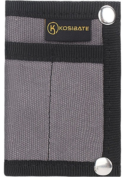 Kosıbate H241 Taşınabilir Açık Hava Taktik Edc Alet Saklama Çantası Katlanabilir Kredi Kartı Tutucu Kılıfı-Koyu Gri (Yurt Dışından)