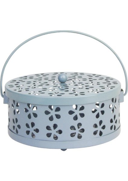 Aotu Kamp Ütüsü Sivrisinek Tütsü Bobini Tutucu Kutusu Kapaklı Ev Için-Mavi (Yurt Dışından)