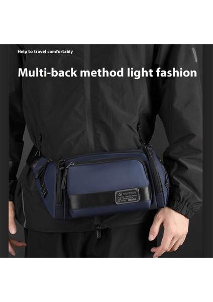 Wepower 1863 Erkekler Için Açık Hava Spor Bel Çantası Su Geçirmez Çok Amaçlı Çapraz Çanta Hızlı Çıkarma Tokalı-Koyu Mavi (Yurt Dışından) modelleri