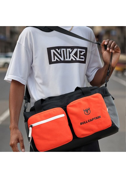 Bullcaptaın Islak Kuru Ayakkabı Giysi Taşıma Çantası Omuz Askılı Seyahat Spor Salonu Sporları Için-Turuncu (Yurt Dışından) indirimleri