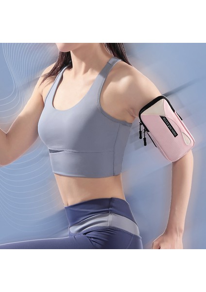6,8 Inç Telefon Için Pu Deri + Polyester Ter Geçirmez Spor Kol Çantası Ayarlanabilir Elastik Bantlı-Göl Mavisi (Yurt Dışından) modelleri