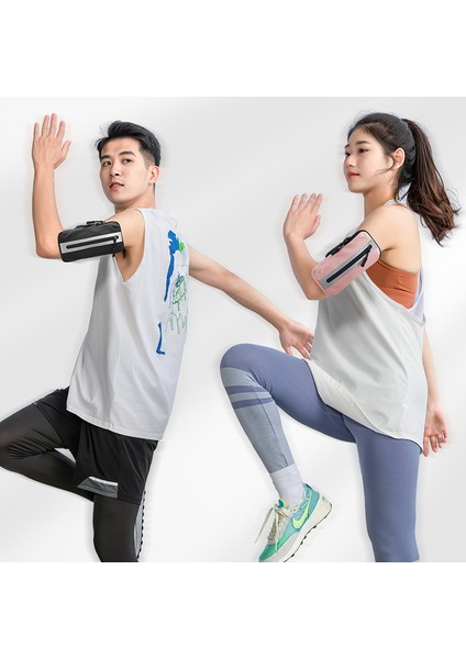 Oxford Kumaş+Polyester Kol Bandı Telefon Kılıfı Hafif Cep Telefonu Çantası Açık Hava Bisikleti Için-Beyaz (Yurt Dışından) modelleri