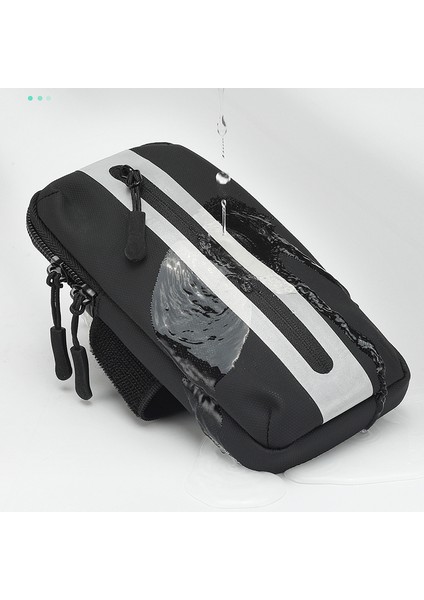 Oxford Kumaş+Polyester Kol Bandı Telefon Kılıfı Hafif Cep Telefonu Çantası Açık Hava Bisikleti Için-Siyah (Yurt Dışından) modelleri