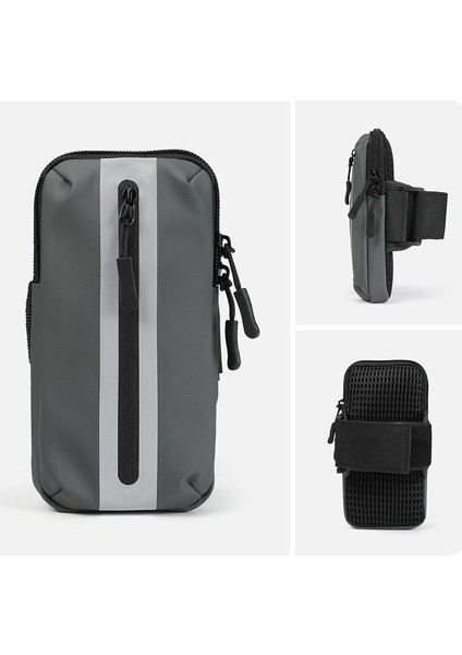 Oxford Kumaş+Polyester Kol Bandı Telefon Kılıfı Hafif Cep Telefonu Çantası Açık Hava Bisikleti Için-Gri (Yurt Dışından) indirimleri