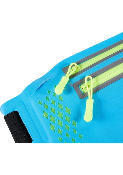 Ultra Ince Çift Fermuarlı Açık Hava Koşu Spor Bel Çantası 7.2 Inç Telefon Saklama Bel Çantası-Bebek Mavisi (Yurt Dışından) modelleri