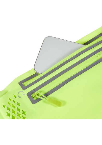 Ultra Ince Çift Fermuarlı Açık Hava Koşu Spor Bel Çantası 7.2 Inç Telefon Saklama Bel Çantası-Yeşil (Yurt Dışından) fırsatları