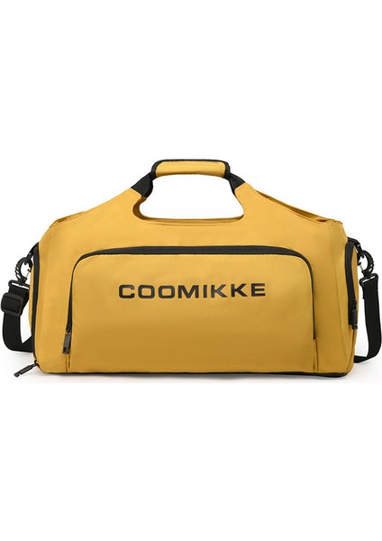 Büyük Kapasiteli Oxford Kumaş Spor Fitness Tote Çapraz Askılı Çanta Seyahat Bagaj Taşıma Çantası-Sarı (Yurt Dışından)