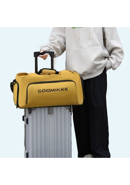 Büyük Kapasiteli Oxford Kumaş Spor Fitness Tote Çapraz Askılı Çanta Seyahat Bagaj Taşıma Çantası-Sarı (Yurt Dışından) fiyatları