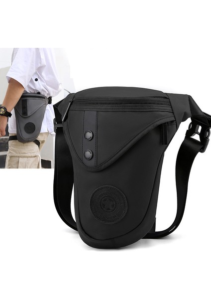 Haoshuaı 391 Açık Hava Bisiklet Bacak Çantası Rahat Çapraz Askılı Göğüs Çantası Naylon Bel Çantası-Siyah (Yurt Dışından) fiyatları