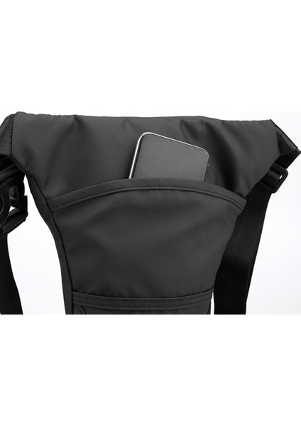 Haoshuaı 391 Açık Hava Bisiklet Bacak Çantası Rahat Çapraz Askılı Göğüs Çantası Naylon Bel Çantası-Siyah (Yurt Dışından) fırsatları