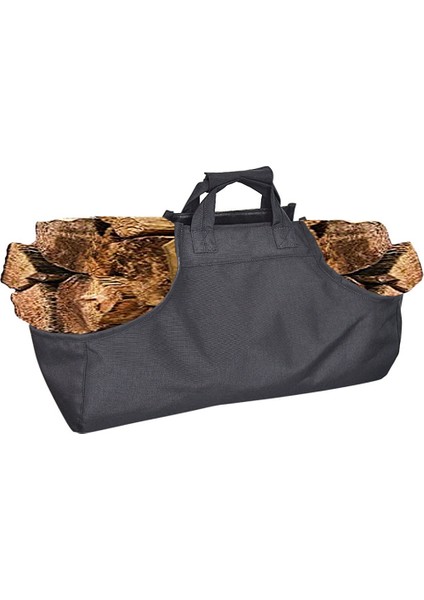 Luckstone CHSNB-001-BK Odun Saklama Çantası Büyük El Çantası Odun Sobası Şömine Aksesuarları (Yurt Dışından)