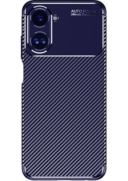 Realme 10 4g Kılıf Karbon Desenli Esnek Yüksek Kaliteli Meteryalden Üretilmiş Silikon Kapak Ryc/negro