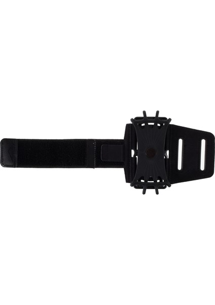 4-6,5 Inç Döndürülebilir Cep Telefonu Kol Çantası Ayarlanabilir Spor Koşu Kol Bandı Bilek Çantası-Siyah (Yurt Dışından)