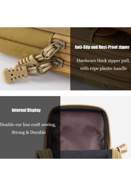 6,5 Inç Dikey Çok Fonksiyonlu Spor Taktik Cep Telefonu Saklama Çantası Çift Katmanlı Bel Çantası-Siyah (Yurt Dışından) modelleri