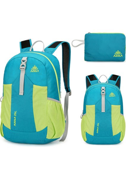 Azela A1341 Hafif Katlanabilir Sırt Çantası Su Geçirmez Naylon Omuz Çantası Açık Hava Yürüyüş Kampı Için-Gök Mavisi (Yurt Dışından) indirimleri