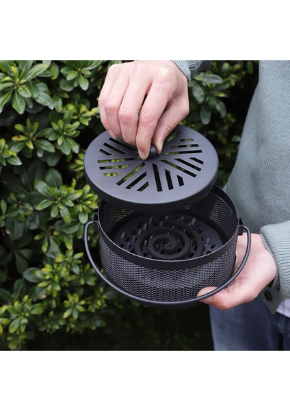 Aotu Taşınabilir Demir Sivrisinek Tütsü Bobini Tutucu Kutusu Kapaklı-Bronz/kar Tanesi (Yurt Dışından) modelleri