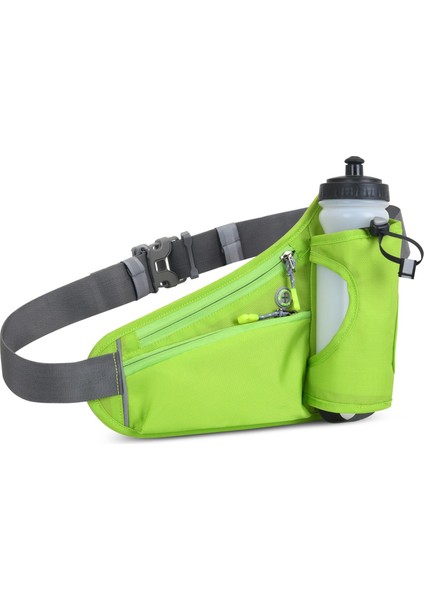 Erkekler ve Kadınlar için Su Şişesi Tutuculu Spor Koşu Kemeri Bel Çantası Su Alma Kemer Çantası-Yeşil (Yurt Dışından) indirimleri