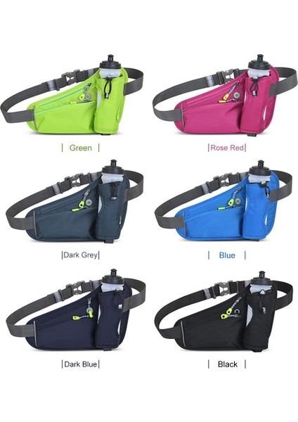 Spor Koşu Kemeri Bel Çantası Bel Çantası Su Şişesi Tutucu ile Erkekler ve Kadınlar Için-Koyu Mavi (Yurt Dışından)