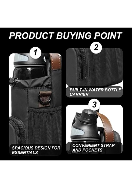 Spor Salonu Fitness Açık Hava Çapraz Çanta Için Saplı ve Kancalı Geliştirilmiş Manyetik Su Şişesi Tutucu (Yurt Dışından) fırsatları