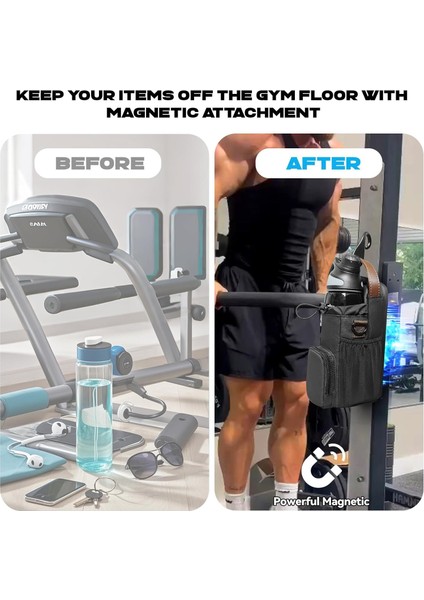 Spor Salonu Fitness Açık Hava Çapraz Çanta Için Saplı ve Kancalı Geliştirilmiş Manyetik Su Şişesi Tutucu (Yurt Dışından) indirimleri