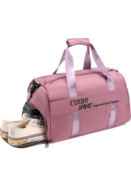 Büyük Kapasiteli Oxford Kumaş Su Geçirmez Fitness Tote Çapraz Askılı Çanta Seyahat Bagaj Çantası-Pembe (Yurt Dışından) fırsatları
