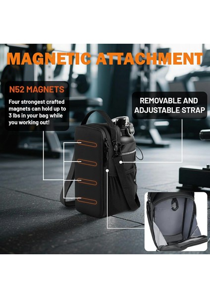 Spor Salonu Fitness Yansıtıcı Açık Hava Çapraz Çanta için Güçlü Mıknatıslı Manyetik Su Şişesi Tutucu (Yurt Dışından)