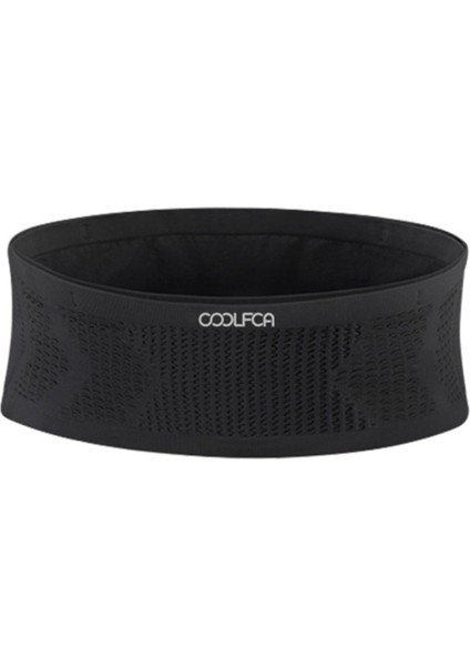 Coolfca Açık Hava Koşu Spor Bel Çantası Yüksek Elastik Telefon Kılıfı, Boyut: 14X65CM, 65-105CM Bel Için-Siyah (Yurt Dışından)