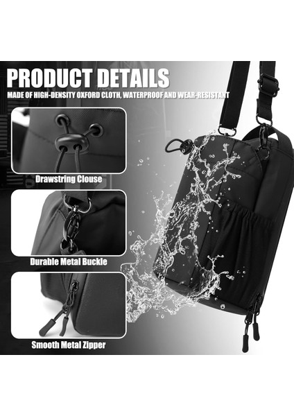 Manyetik Su Şişesi Tutucu Çanta Spor Salonu Fitness Seyahat Taşınabilir Şişe Telefon Saklama Çapraz Askılı Çanta-Siyah (Yurt Dışından) fiyatları